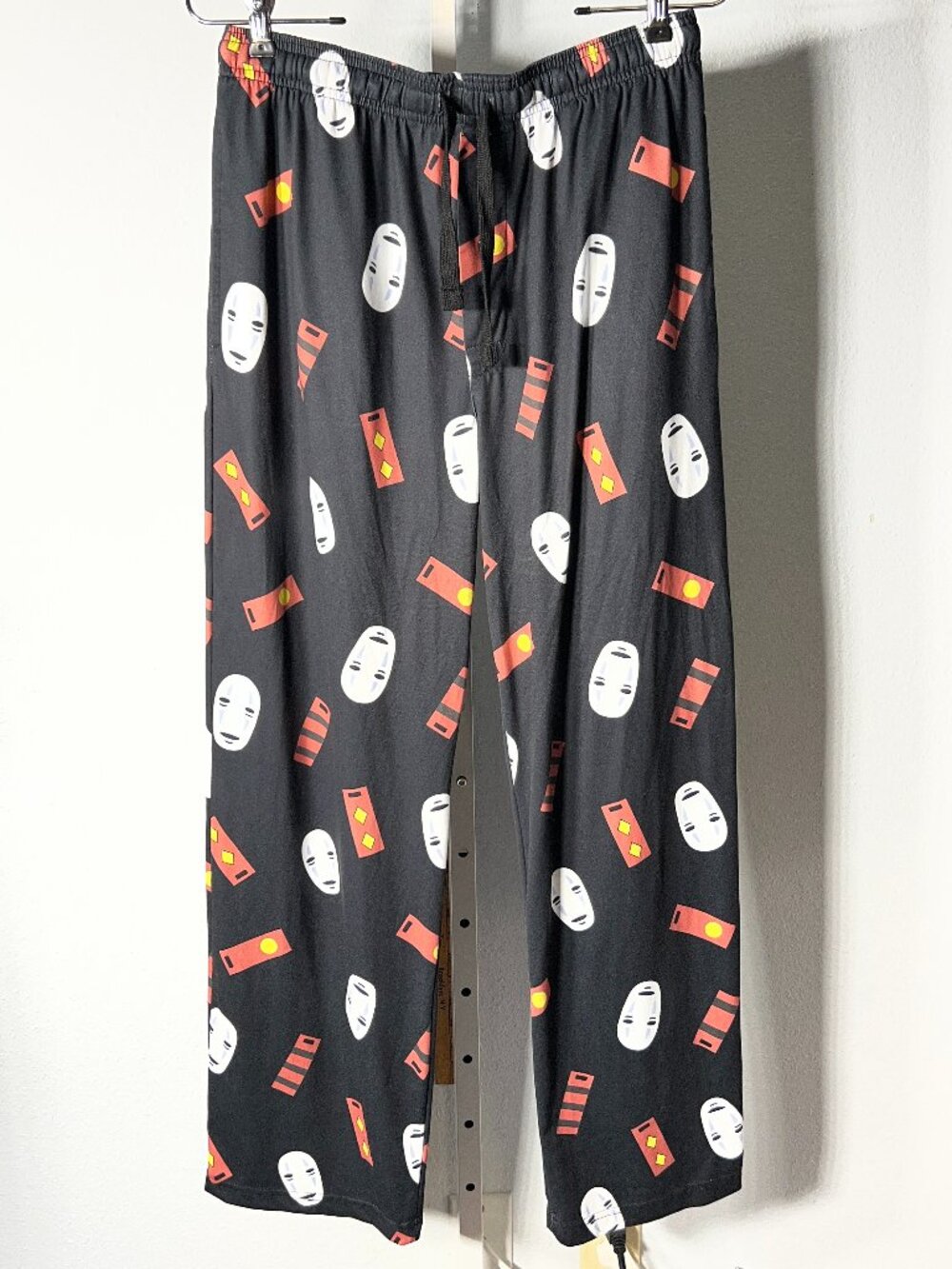 Studio Ghibli Spirited Away No-Face Bath Token Pajama Pants SZ Small - DEADSTOCK